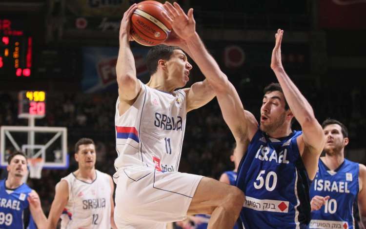 kvalifikacije za svetsko prvenstvo za kosarkase srbija izrael 97 76 beograd pionir vladimir lucic