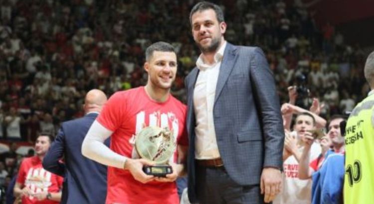  bili beron mvp finalne serije crvena zvezda buducnost 97-54 peti mec finalne serije majstorica 3-2 trijumf srpskog sampiona za ucesce u evroligi naredne sezone