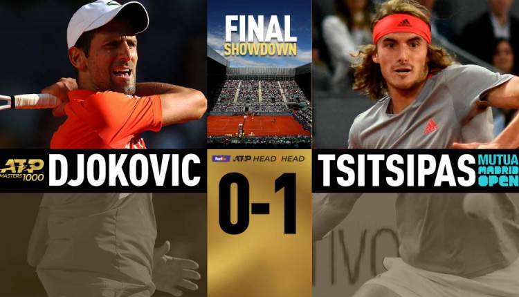 Novak Đoković Stefanos Cicipas finale ATP Masters 1000 turnira u Madridu šljaka