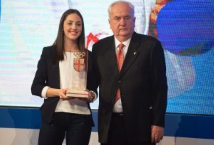 izbor olimpijskog komiteta srbije najboljih sportista timova i trenera 2019 ivana perovic najbolja mlada sportistknija