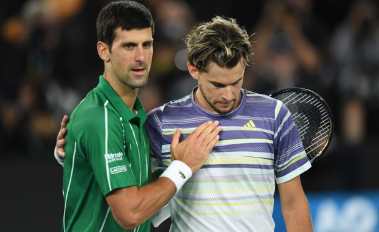 novak djokovic dominik tim finale australijen opena u tenisu 3-2 u setovima