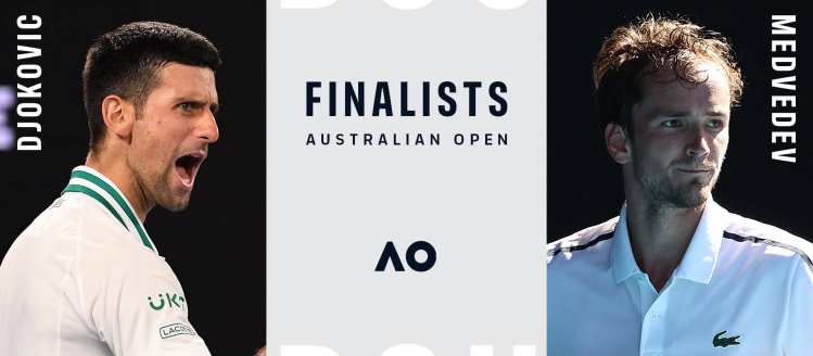 novak djokovic danil medvedev finale australijen open melburn 2021