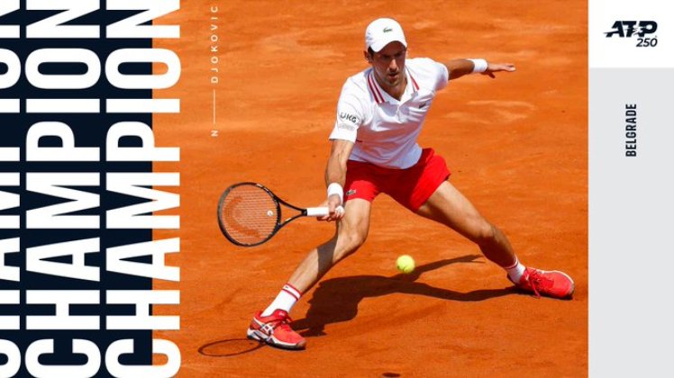 tenis novak djokovic aleks molcan 2-0 6:4 6:3 ATP 250 beograd finale