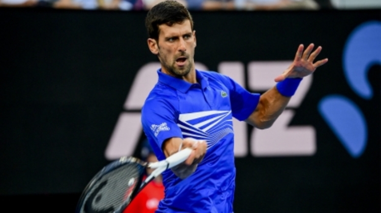 australijen open orvoreno prvenstvo australije 2019 novak djokovic kei nisikori 6-1 4-1 predaja forhend noleta