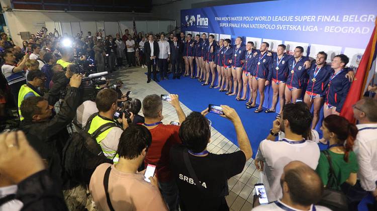 finale svetske lige vaterpolo beograd 2019 srbija hrvatska 12-11 pobednicko postolje