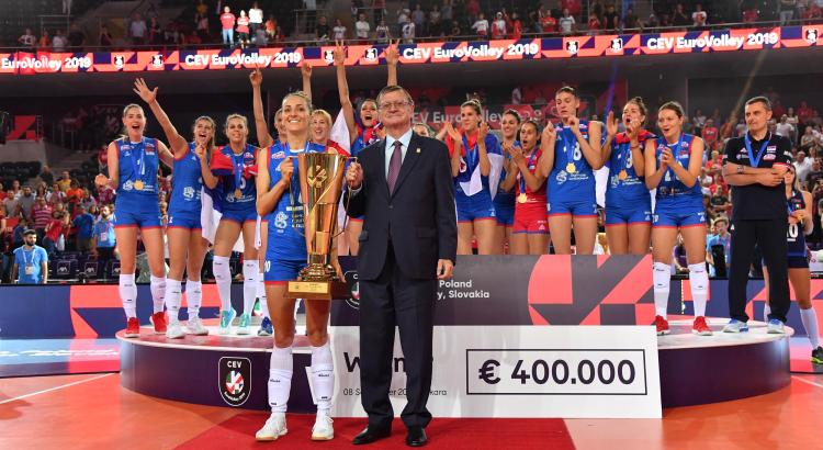 srpske odbojkasice sampioke evrope finale srbija turska 3-2 nase heroine odbranile titulu od pre dve godine tijana boskovic mvp sampionata slavlje zlatnih devojaka