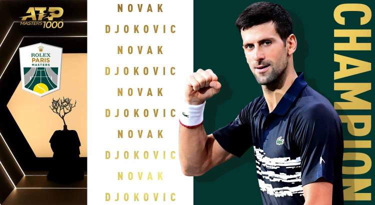 novak djokovic atp masters 1000 pariz bersi dvorana nova titula 34 na turnirima ove kategorije