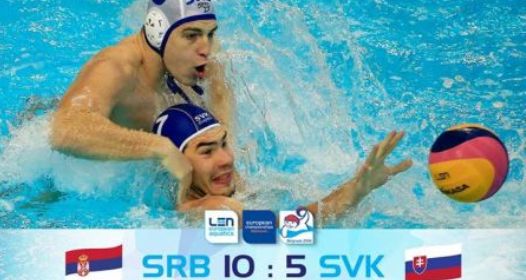 EVROPSKO PRVENSTVO U VATERPOLU: Srbija u četvrtfinalu, dobar otpor Slovačke