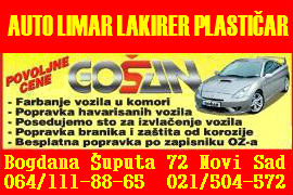 AUTO LIMAR LAKIRER PLASTIČAR GOŠAN SERVIS NOVI SAD