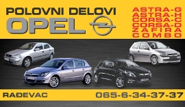 POLOVNI DELOVI AUTO OTPAD OPEL RAĐEVAC ŠABAC