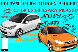 AUTO OTPAD POLOVNI DELOVI CITROEN PEUGEOT NOVI SAD SUBOTICA BEOGRAD