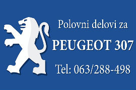 POLOVNI DELOVI PEŽO PEUGEOT 307 SMEDEREVO POŽAREVAC NOVI SAD BEOGRAD