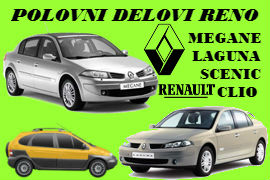 POLOVNI DELOVI RENAULT MEGANE SCENIC LAGUNA CLIO ŠABAC NOVI SAD BEOGRAD