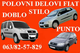 POLOVNI DELOVI FIAT STILO GRANDE PUNTO DOBLO ŠABAC NOVI SAD BEOGRAD