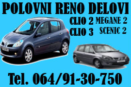 AUTO OTPAD SERVIS RENO NOVI SAD POLOVNI DELOVI RENAULT MEGAN SCENIC CLIO 2 3 