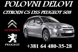 POLOVNI DELOVI CITROEN C5 DS5 PEUGEOT 508 ŠABAC RUMA NOVI SAD NIŠ BEOGRAD