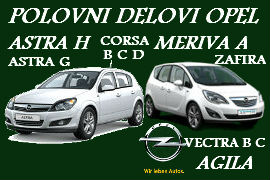 POLOVNI DELOVI OPEL ASTRA H MERIVA ANTARA COMBO ŠABAC NOVI SAD BEOGRAD