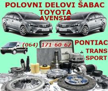 POLOVNI AUTO DELOVI TOYOTA AVENSIS ŠABAC PONTIAC TRANSPORT