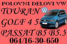 POLOVNI DELOVI VW TOURAN GOLF 4 5 PASSAT B5 B5.5 ŠABAC NOVI SAD BEOGRAD